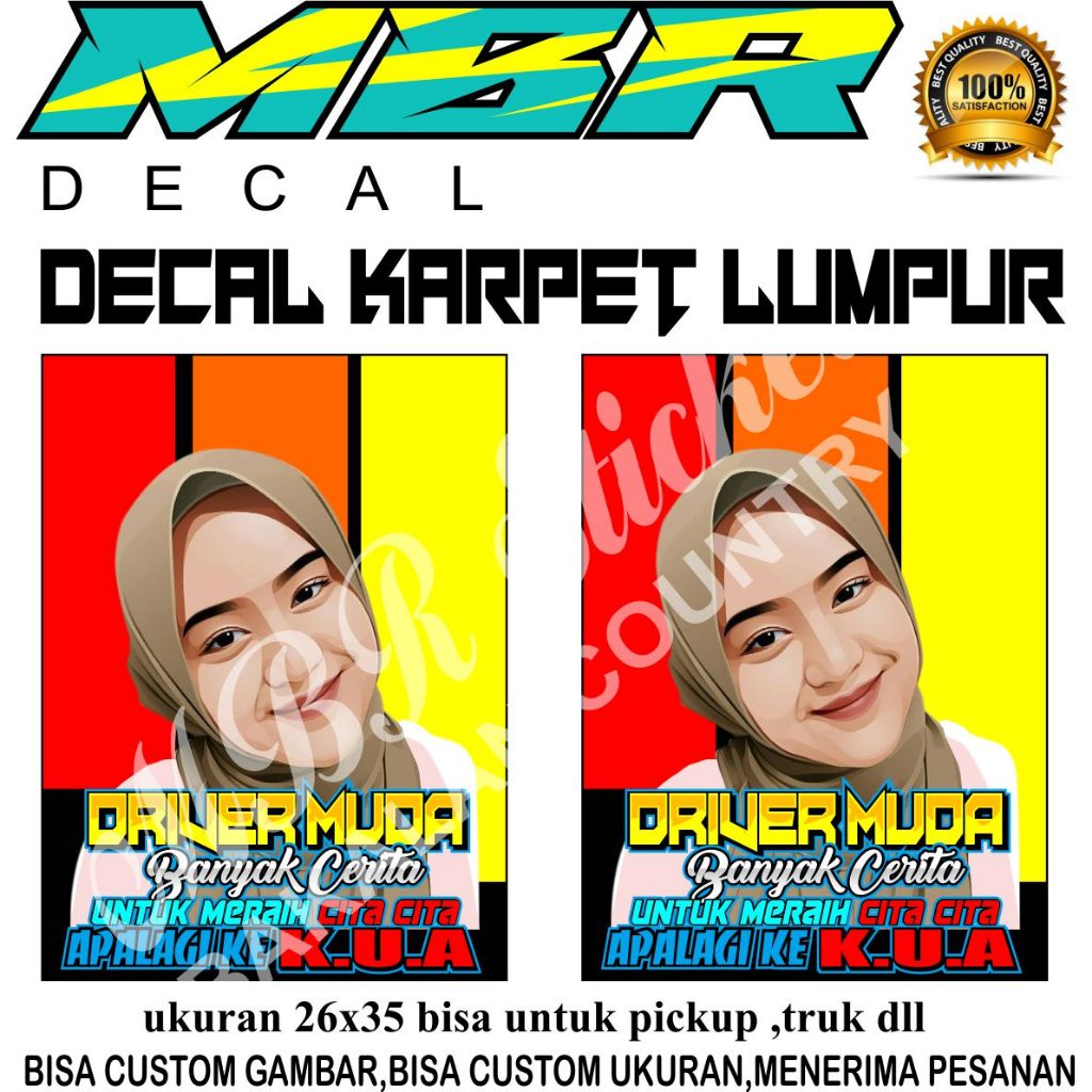 STIKER KARPET LUMPUR,STIKER KARPET GRANMAX,STIKER KARPET TRUK,STIKER KARPET