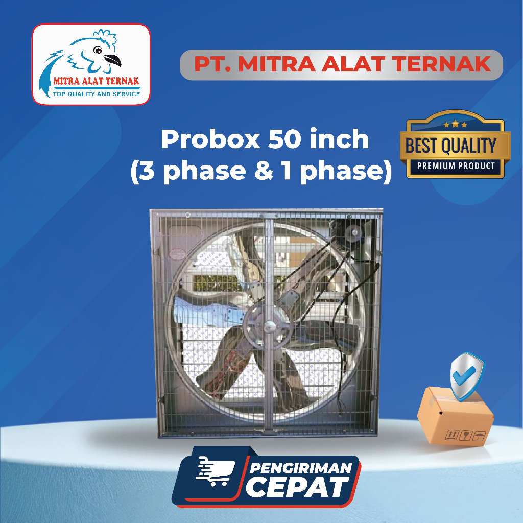 ProBox 50'' (3 Phase) Siemens - Blower - Kipas Kandang Ayam - Exhaust Fan - Box Fan