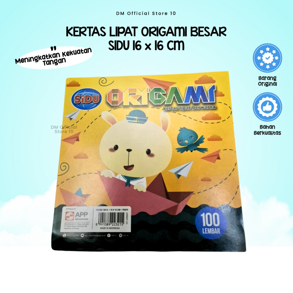 

Kertas Origami Warna Warni Lipat Ukuran Besar 16 x 16 Cm Isi 100 Lembar Kekinian By Dm Store