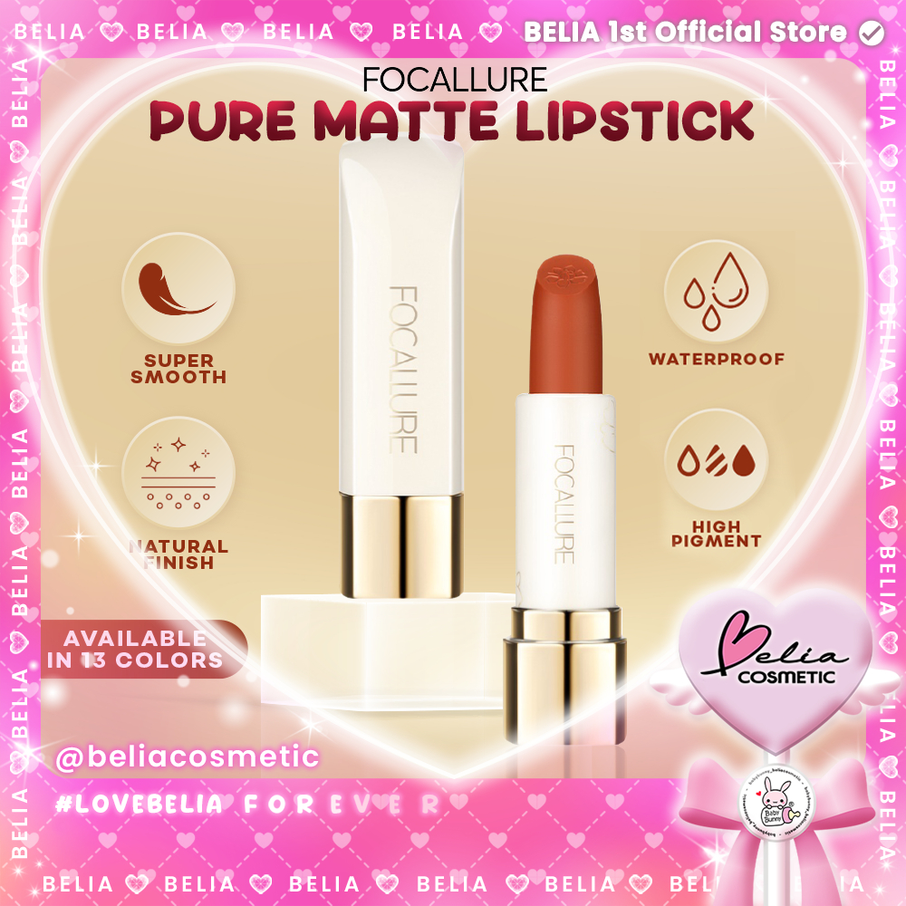 ❤ BELIA ❤ FOCALLURE Pure Matte Lipstick FA203 | Lipstick | Lipstik | Pewarna Bibir | Matte | BPOM