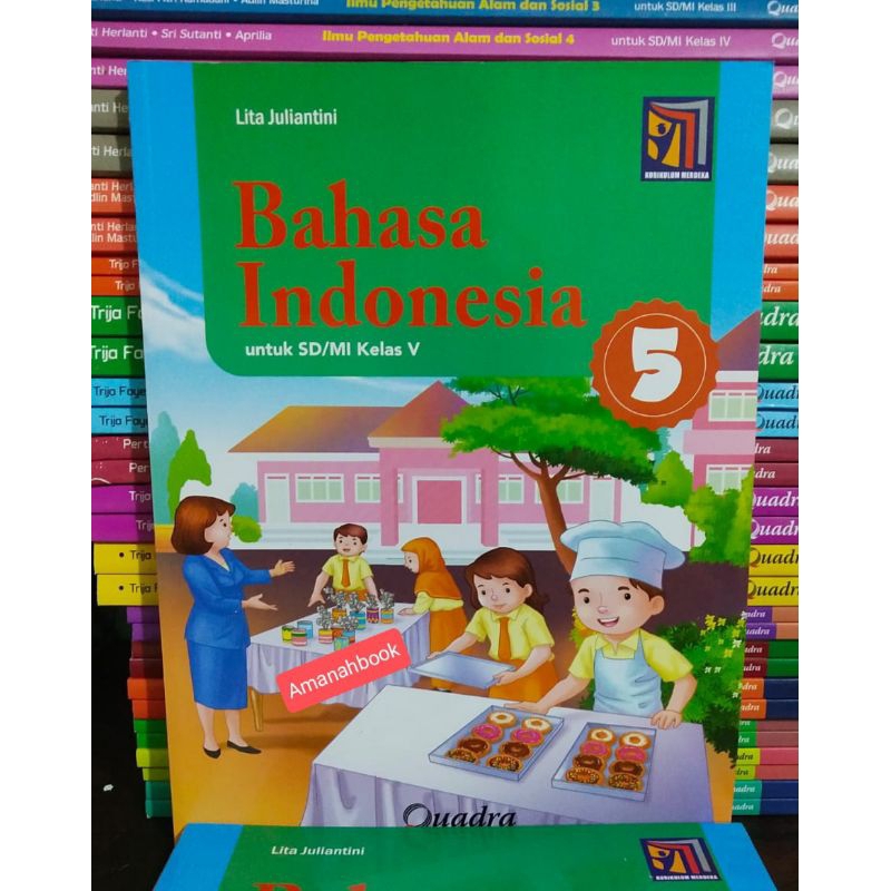 Buku Bahasa Indonesia SD Kelas 5 Kurikulum Merdeka Quadra
