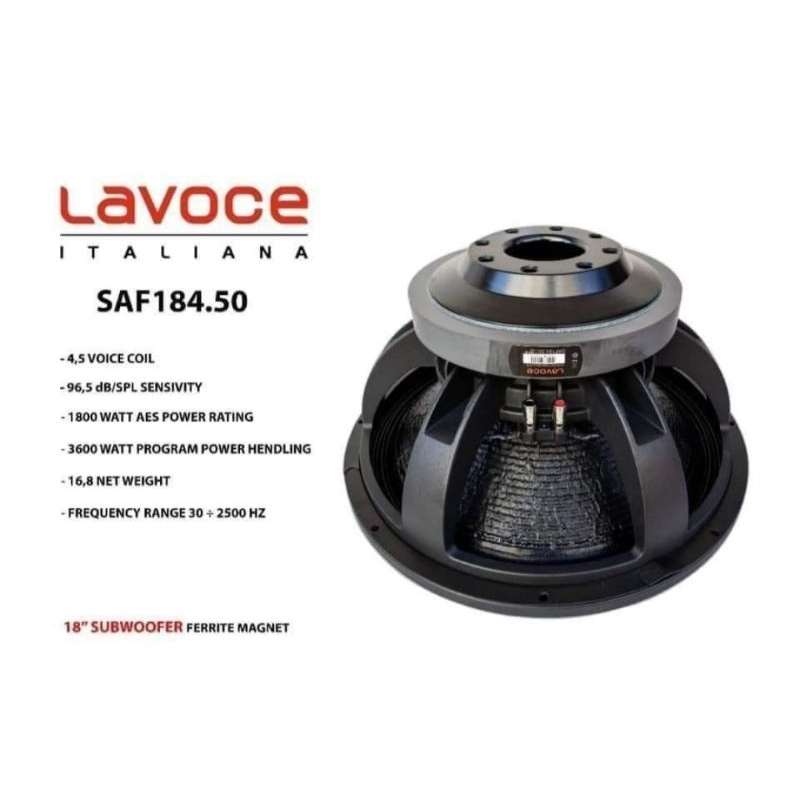SPEAKER  KOMPONEN LAVOCE ORIGINAL SAF184.50, 18z ITALIANA ORIGINAL