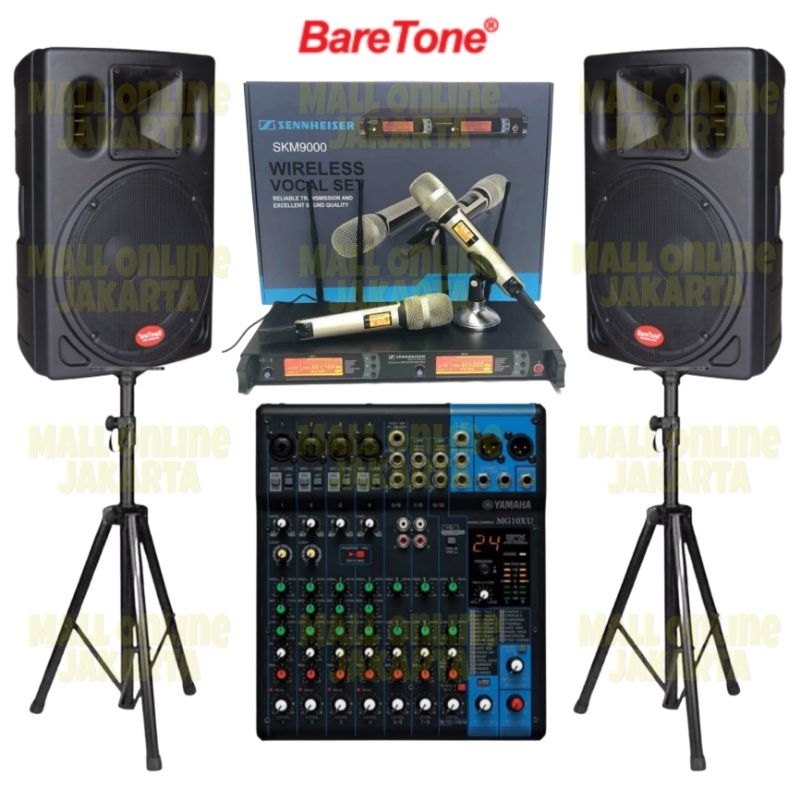 Paket karaoke baretone 15 inch 800 watt sound system outdoor 1530pro