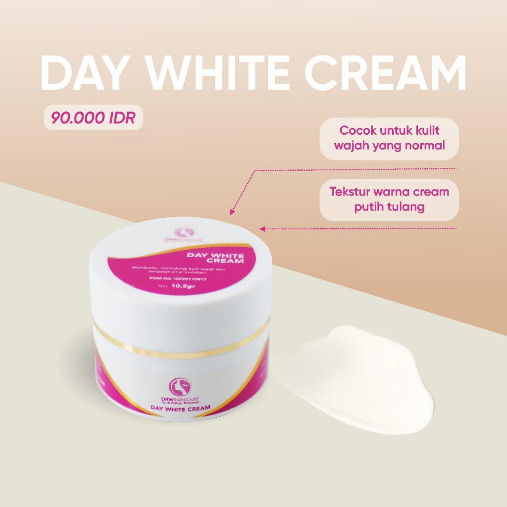 DRW Skincare Sunblock sunscreen day cream whitening for normal skin 100% asli original resmi BPOM