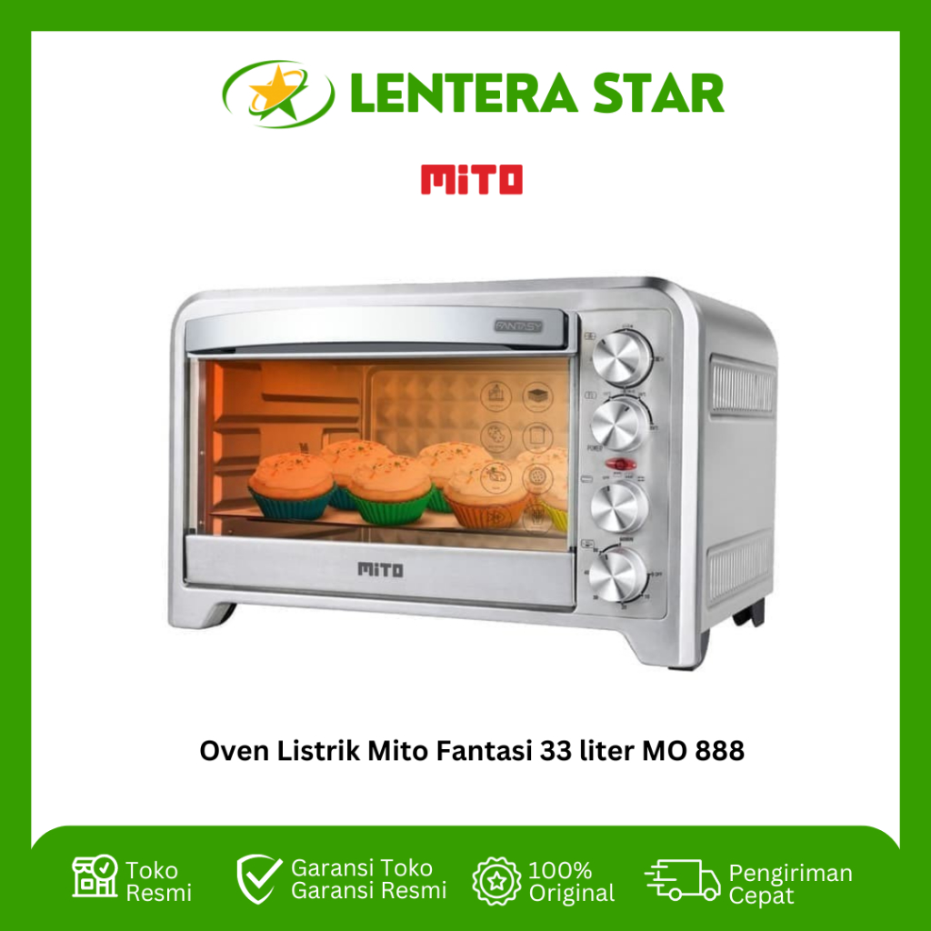 Oven Mito 33 Liter MO 888 NEW OCTAGON BUTTON