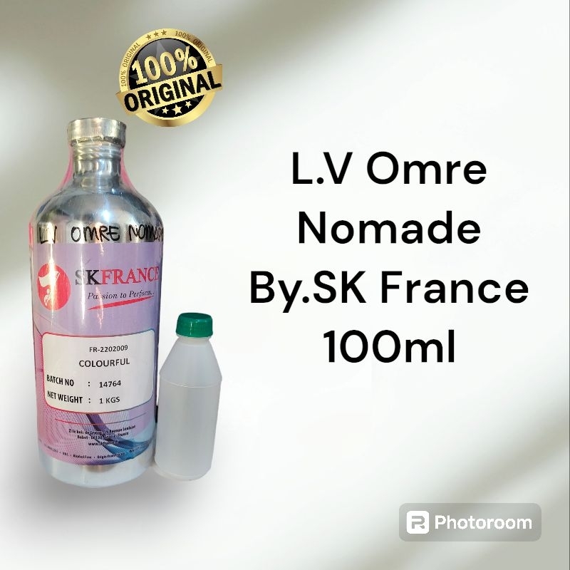 L.V Omre Nomade by.SK France 100ml.  100%bibit murni