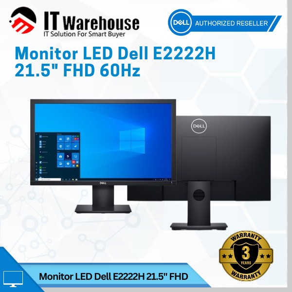 Monitor LED Dell E2222H 21,5 FHD 60Hz Garansi 3 Tahun