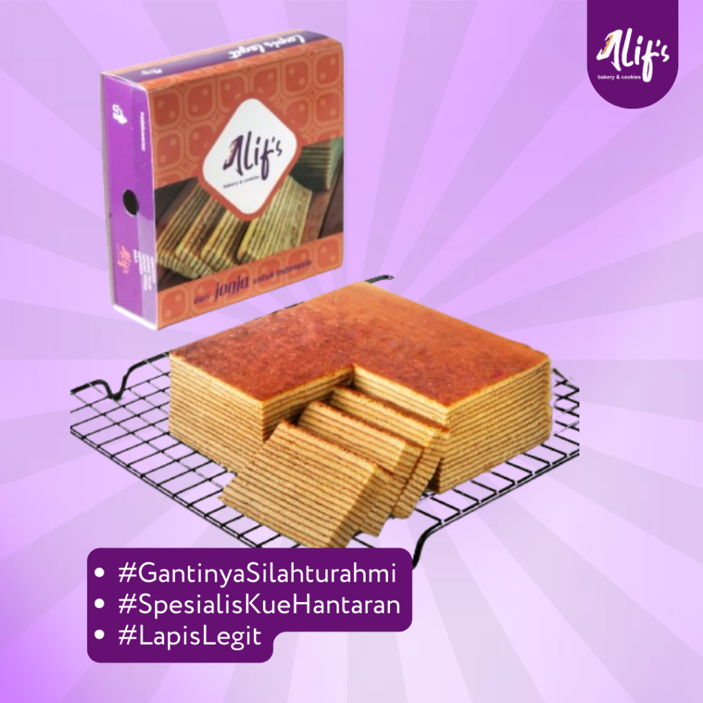 

Lapis Legit Premium Lembut Cemilan Cake Alifs Bakery and Cookies Official