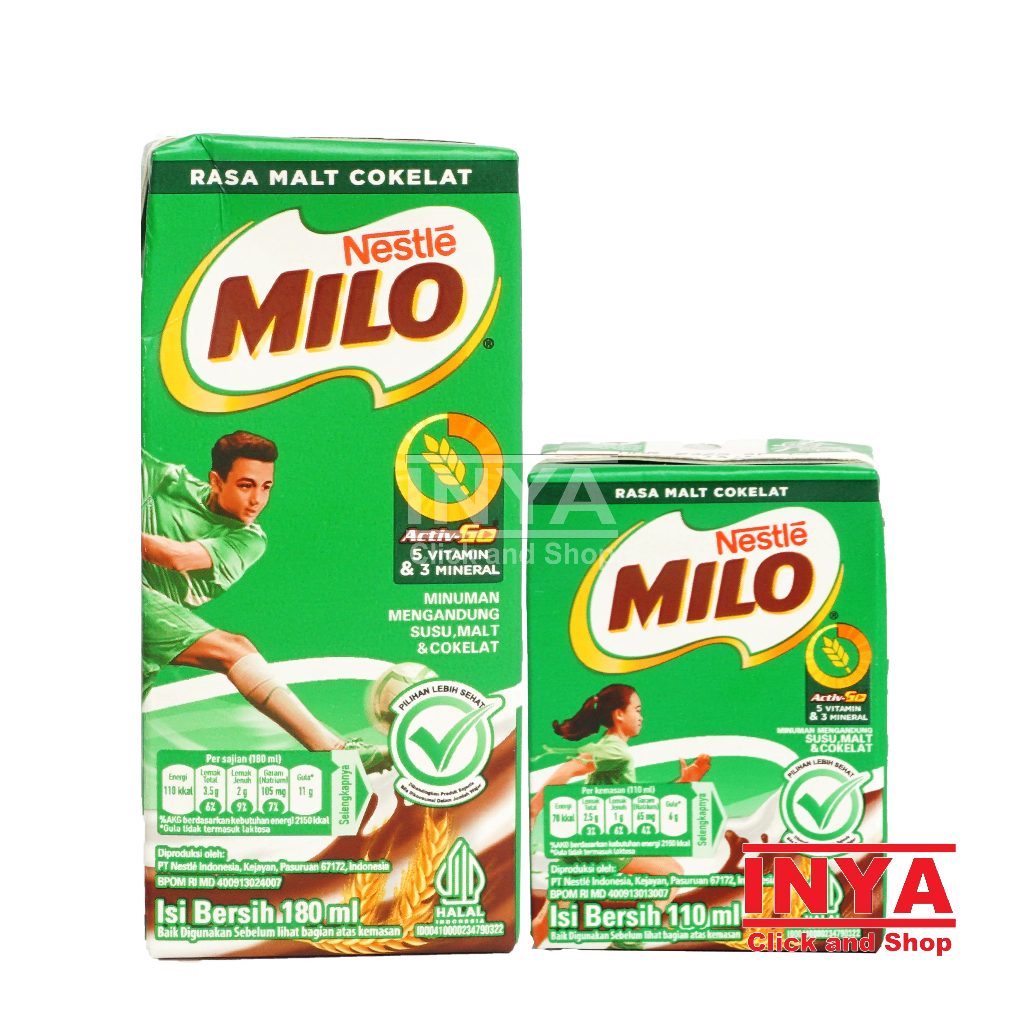 

Nestle Milo Rasa Malt Cokelat - Susu Kemasan - Chocolate Milk Drink