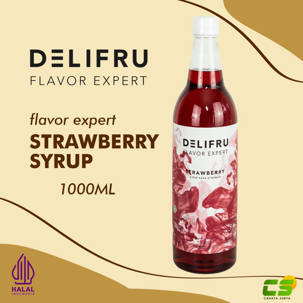 

Delifru Syrup/Sirup - Strawberry Syrup 1000 ml