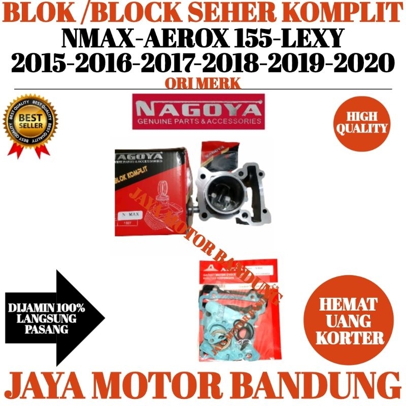 BLOK SEHER NMAX SET + TOPSET BLOCK SEHER SET  N MAX -AEROX 155-LEXY ORI NAGOYA