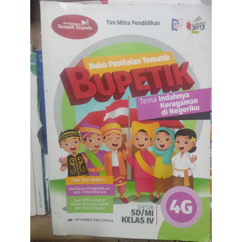 bupetik 4g kelas 4 sd erlangga kurikulum 2013 revisi