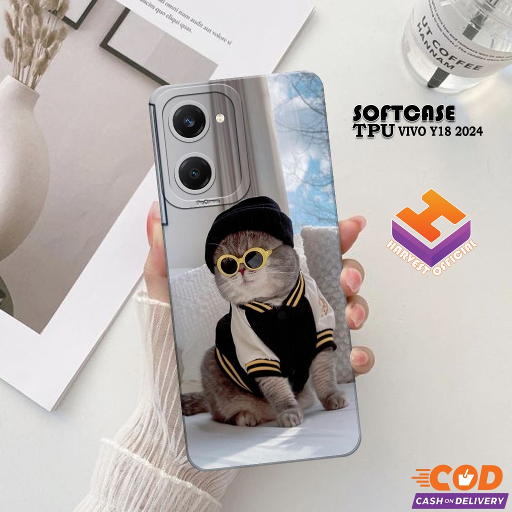 Case Hp VIVO Y18 2024 - Soft Pro Camera - Softcase VIVO Y18 2024 - Casing VIVO Y18 2024 - Kesing VIV