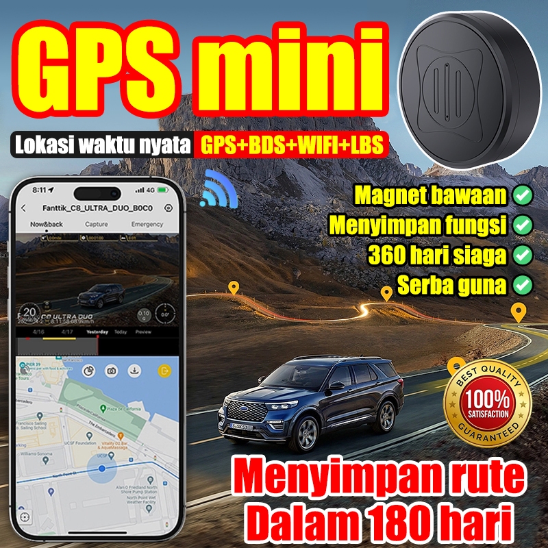 Beli 1 gratis 1 gps mini pelacak lokasi Model terbaru GF10 2024 Gps mobil gps mobil tracker gps mobi