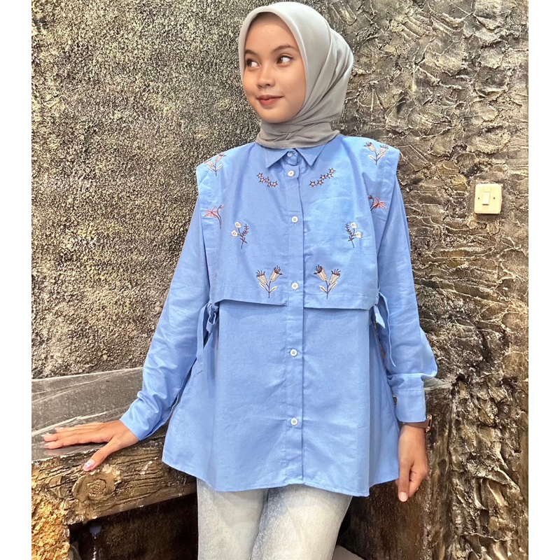 Mina BlouseBlouse +VestBlouse korean style