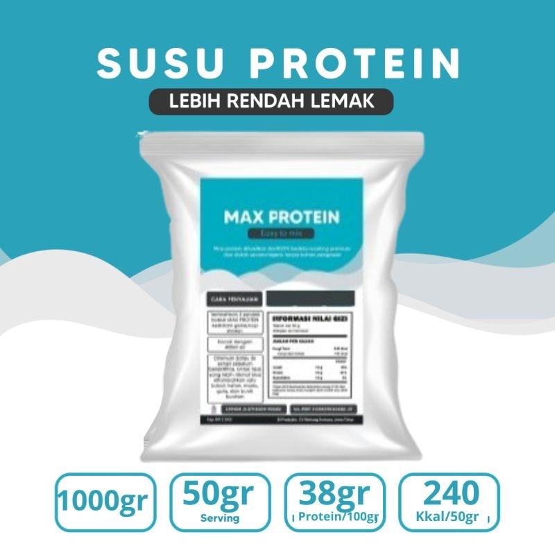 

PAKET 2KG MAX PROTEIN FITNESS DIET SOY PROTEINN HALAL