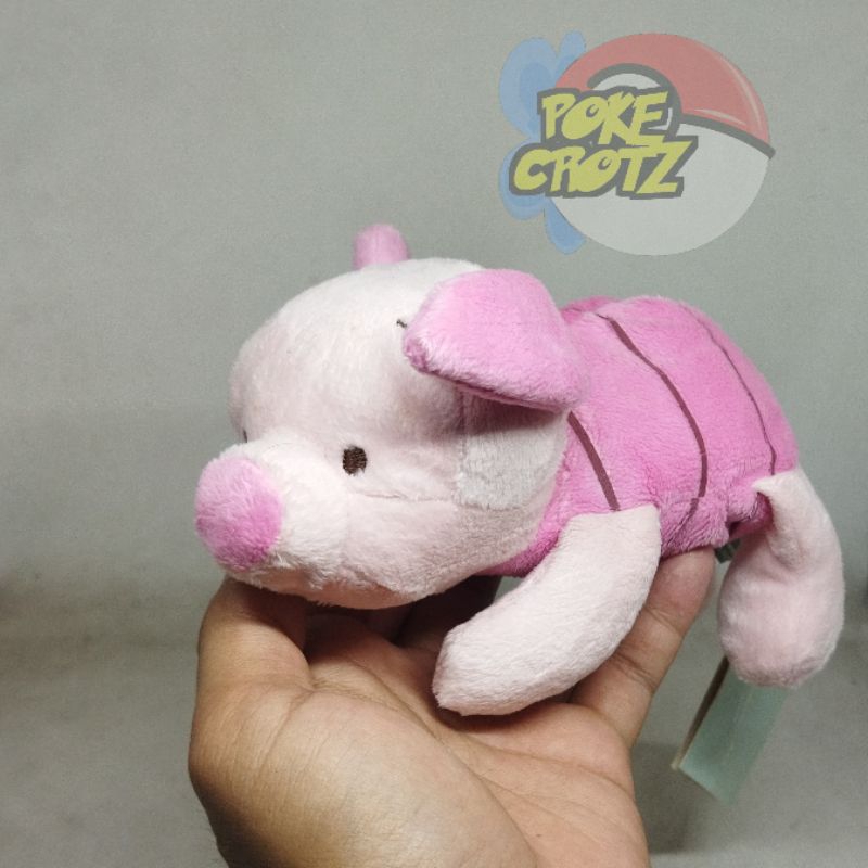 Boneka piglet rebahan disney baby with tag plush
