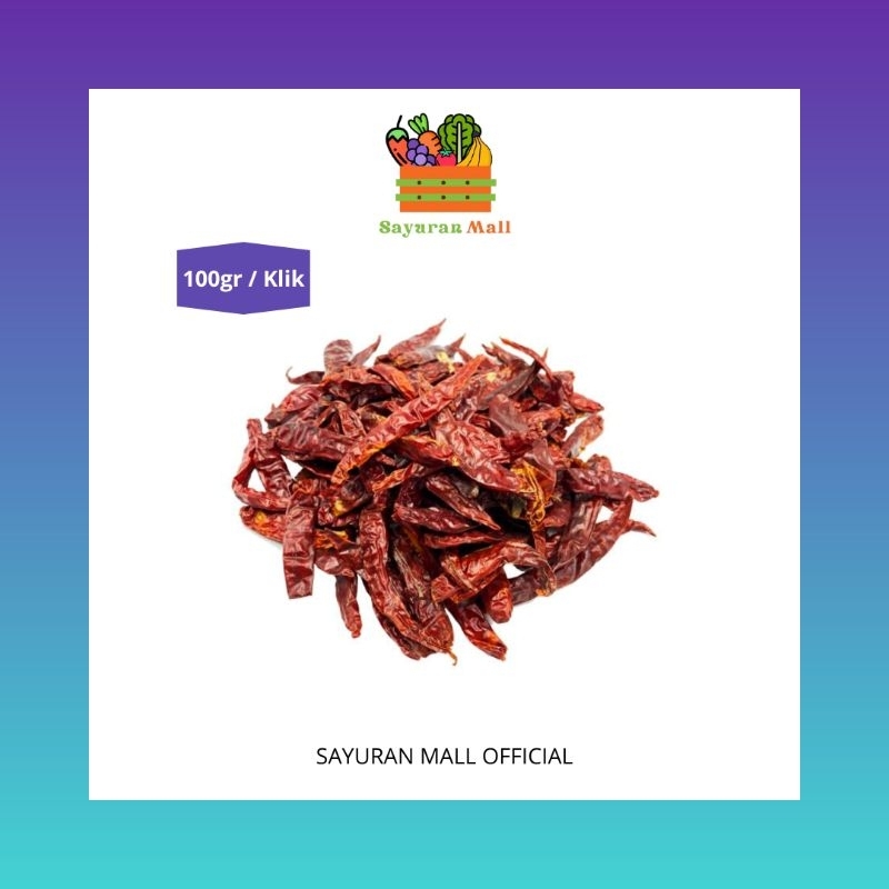 

100gr Cabai Merah Kering | Bumbu Dasar | SAYURANMALL