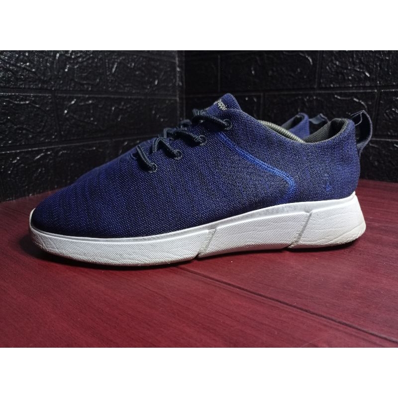 Sepatu Hush Puppies - MEN'S COOPER LACE UP  (biru- putih)  , size 45, insol 29,5cm