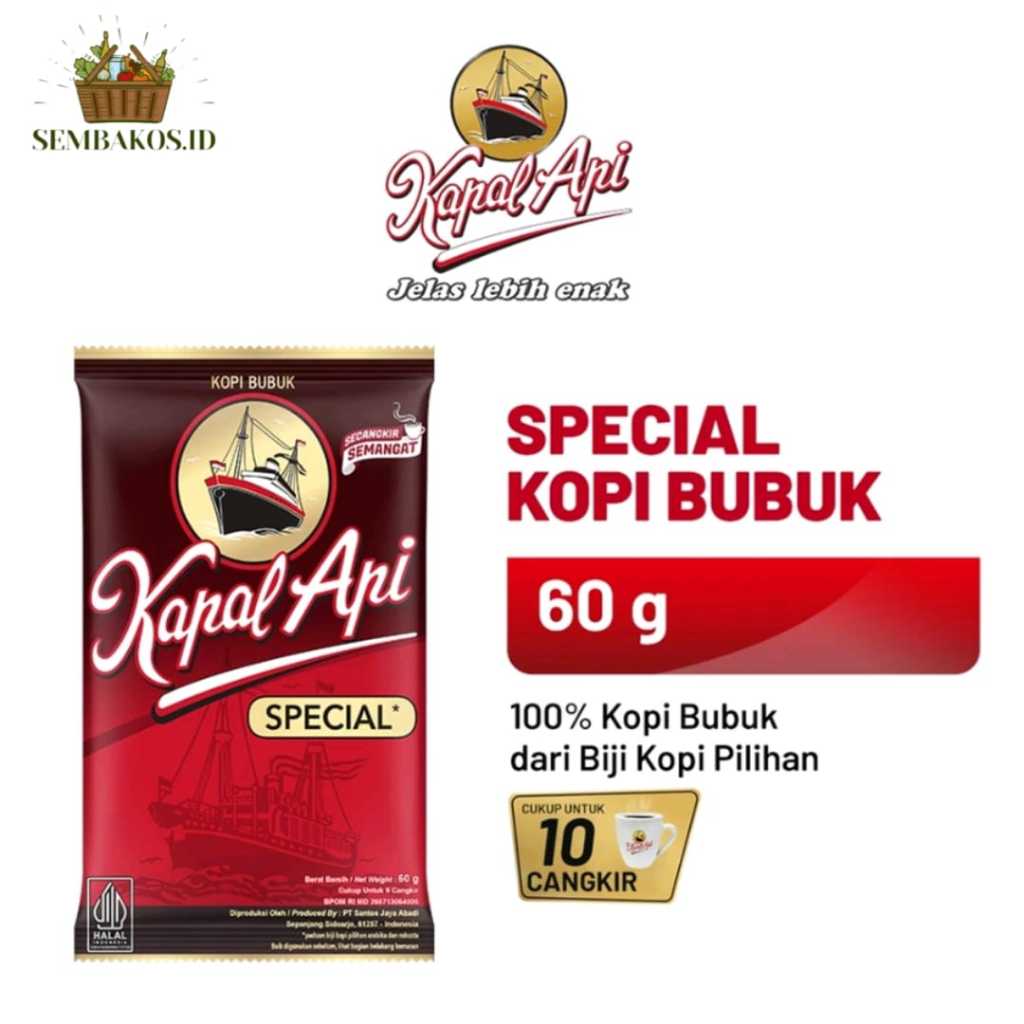 

KAPAL API SPECIAL 60G / KOPI KAPAL API 60 G