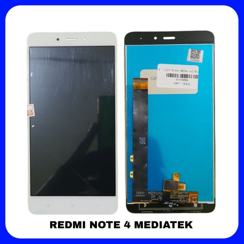 LCD TS TOUCHSCREEN FULLSET REDMI NOTE 4 NIKEL MEDIATEK