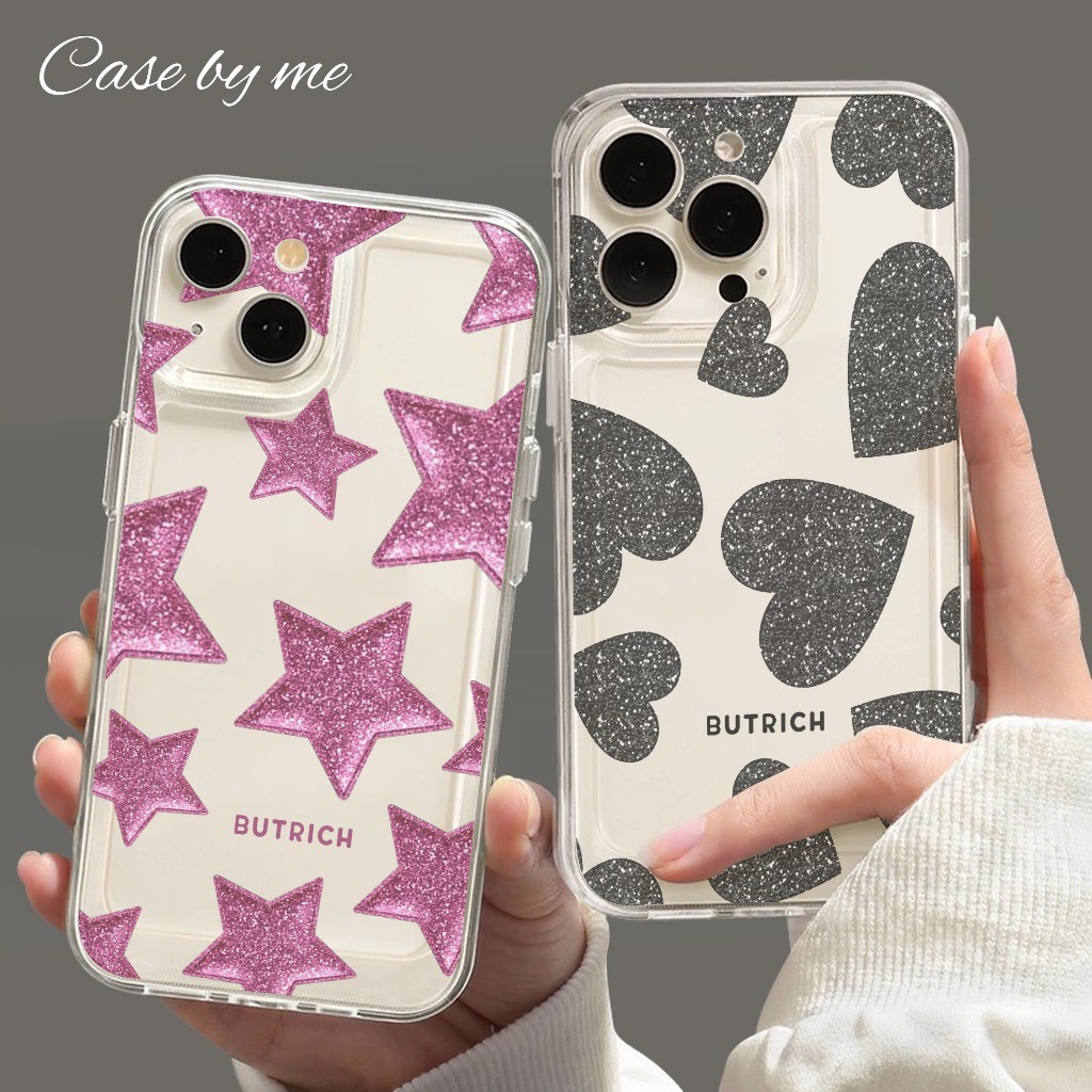 *LS1 CASE BENING PREMIUM LOVE AND STAR TPU CASE FOR  VIVO Y03 / VIVO Y30 / VIVO V30 PRO / VIVO V25 5