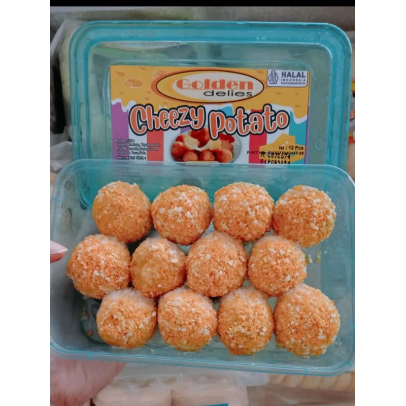 

GOLDEN DELIES | CHEEZY POTATO ISI 10 | cheezy potato | cheesy potatoes bandung