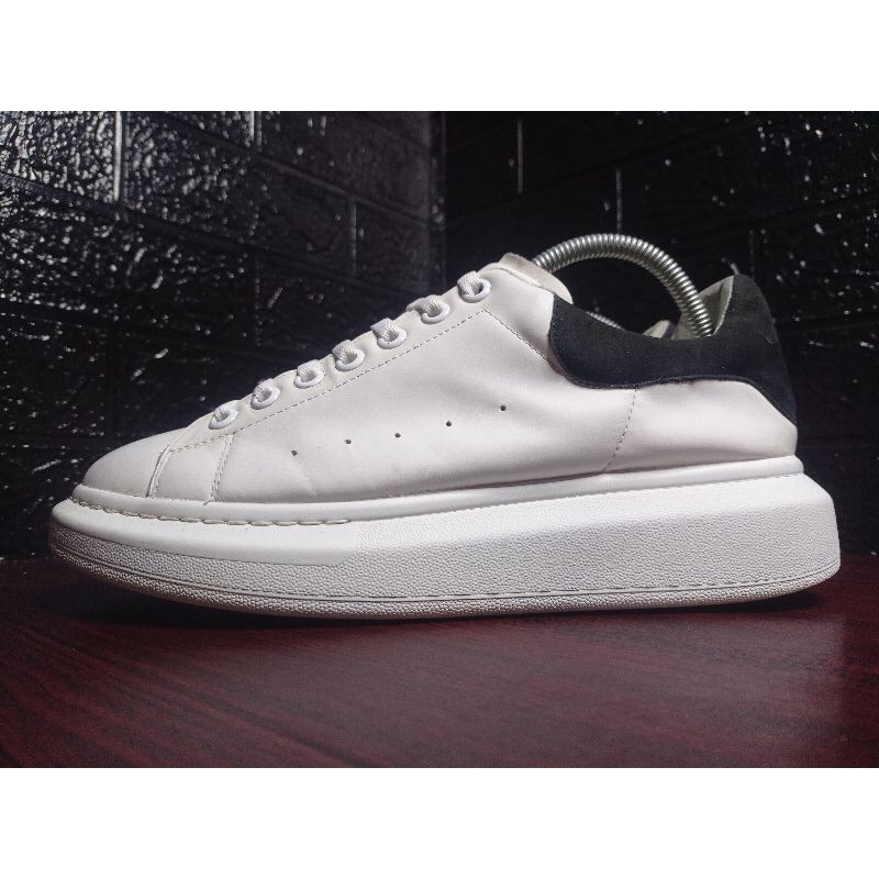 Sepatu Alexander McQUEEN - MH07-09 (kulit-putih hitam)  , size 43, insol 27,5cm