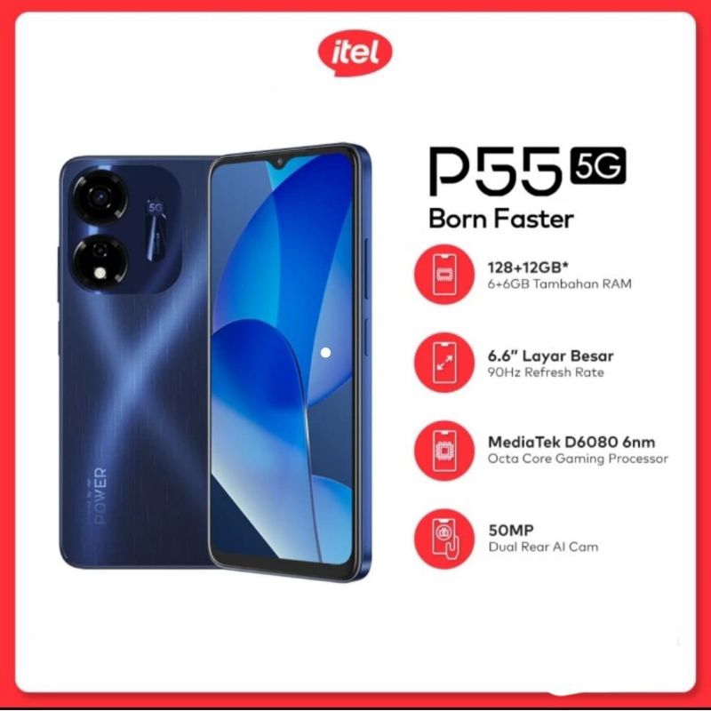 itel P55 5G RAM 6+128GB