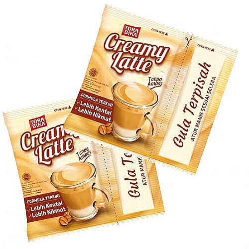 

TORABIKA creamy latte , harga GROSIR isi 10 sachet x 25gr