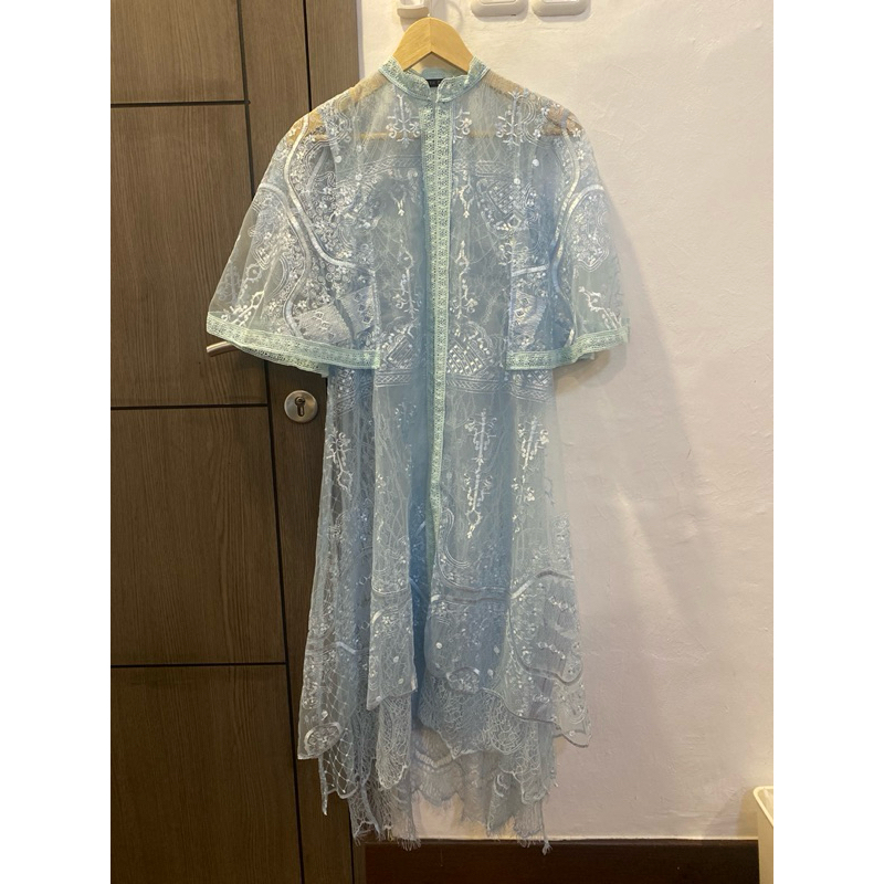 PRELOVED Sarah Dewanto Dress / Dress Kondangan / Dress Wisuda / Dress Lebaran / Outer Lebaran / Lace