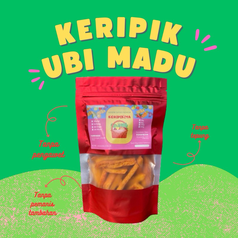 

KERIPIK UBI MADU 60g CAMILAN SEHAT MAKANAN RINGAN