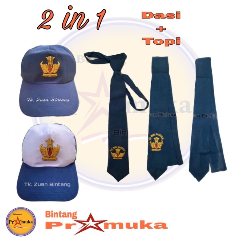 TOPI SMP DASI SMP 1 PAKET / PAKET TOPI DAN DASI SMP