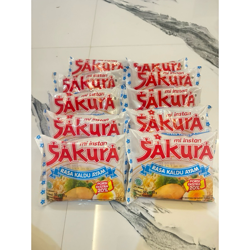 

[Isi 10 Pcs] Paket Mie Instan Sakura Rasa Kaldu Ayam