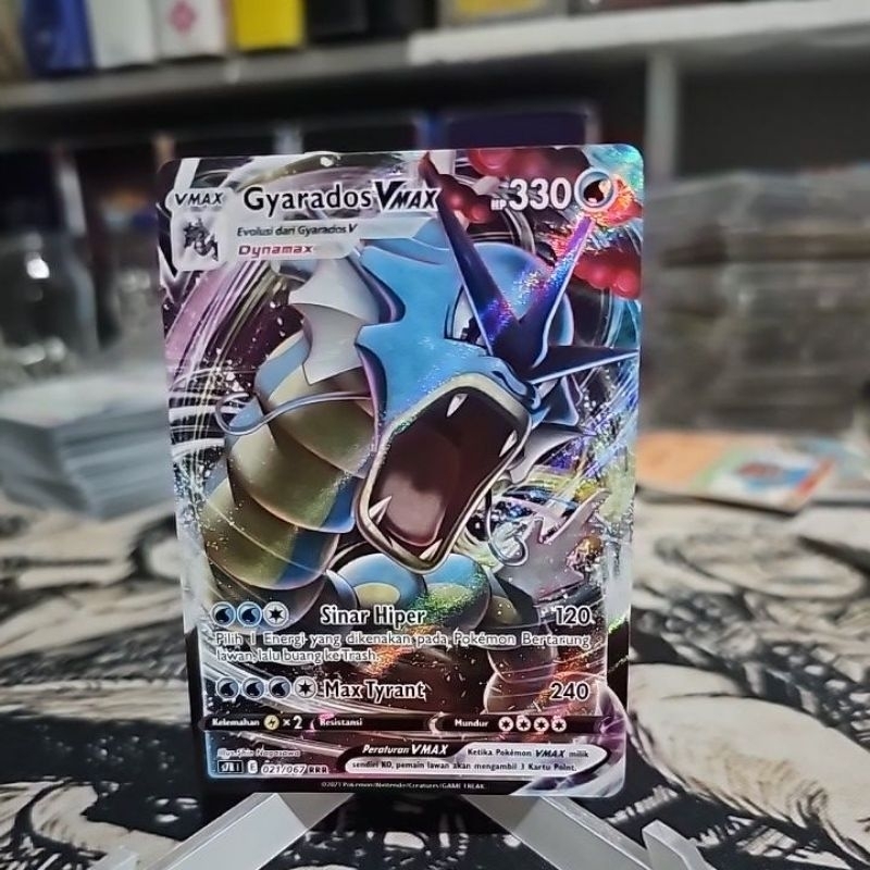 gyarados vmax rrr kartu pokemon tcg indonesia original asli