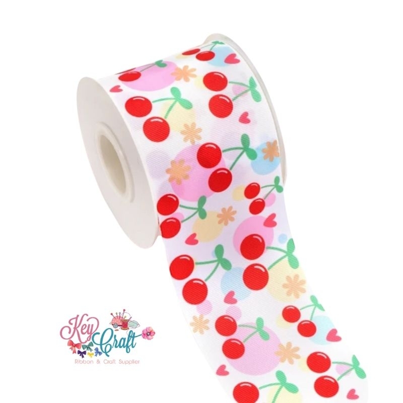 

Pita Grossgrain 3,8cm motif cherry