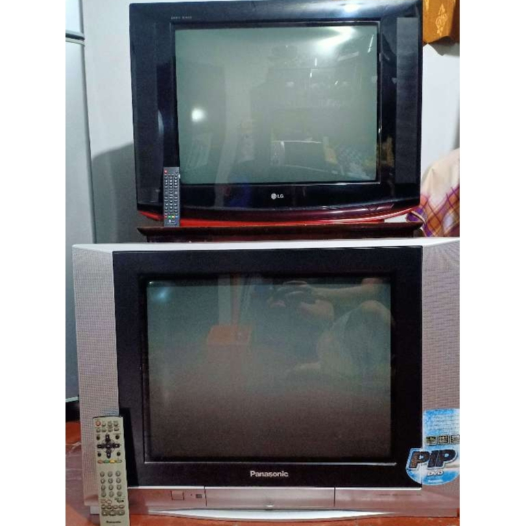 TV Tabung Flat LG 29 inch + TV Tabung Flat Panasonic 21 inch (Baca deskripsi)