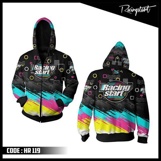 Jaket racing start fullprint/jaket balap racing start