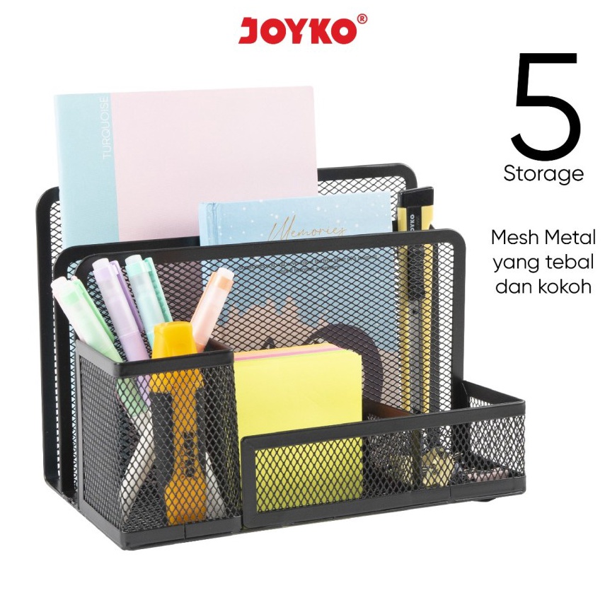 

Belanja di sini Desk Set JOYKO DS21Pen HolderTempat Alat Tulis JaringDeskset Besi