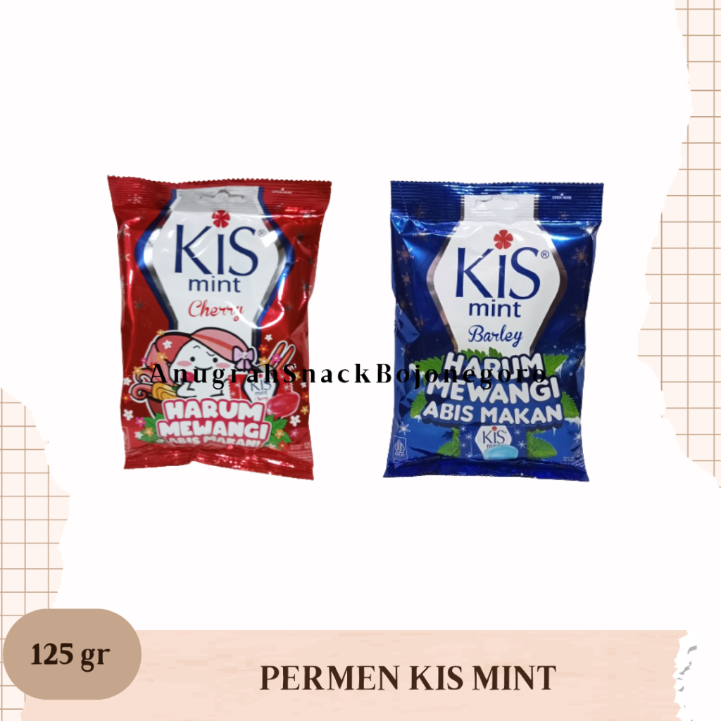 

Permen Kis Mint 125gr (Rasa Cherry Mint / Barley Mint)