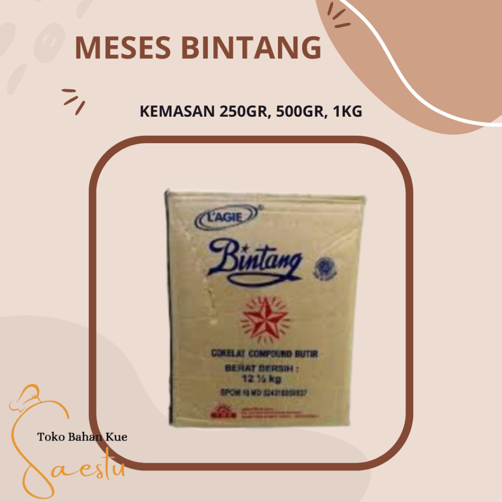 

MESES COKLAT LAGIE BINTANG KEMASAN 250GR, 500GR, 1KG