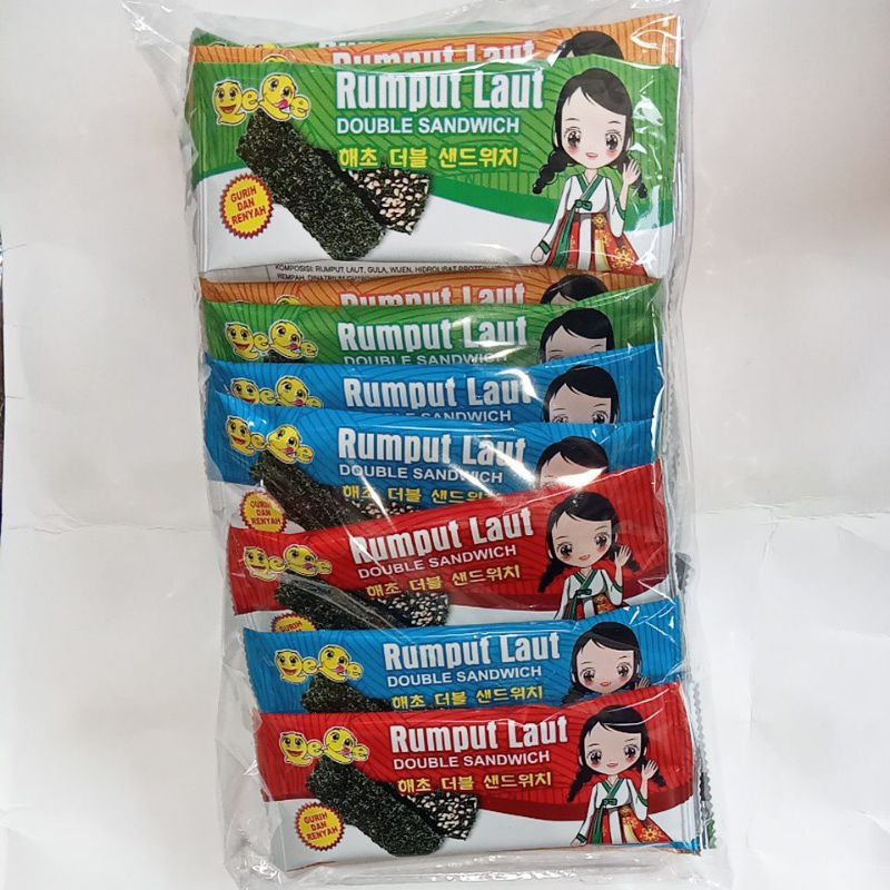 

RUMPUT LAUT DOUBLE SANDWICH ( 1pack 20 pcs )