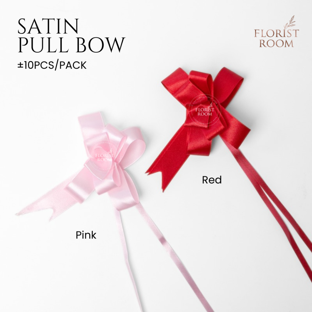 

BELUM DIBENTUK - Satin Pull Bow ±2cm - Pita Tarik Satin - Hiasan - Kado - Imlek - Birthday