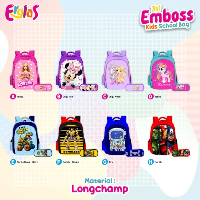 

Tas Erglas Embos Batu fres Pensil Case
