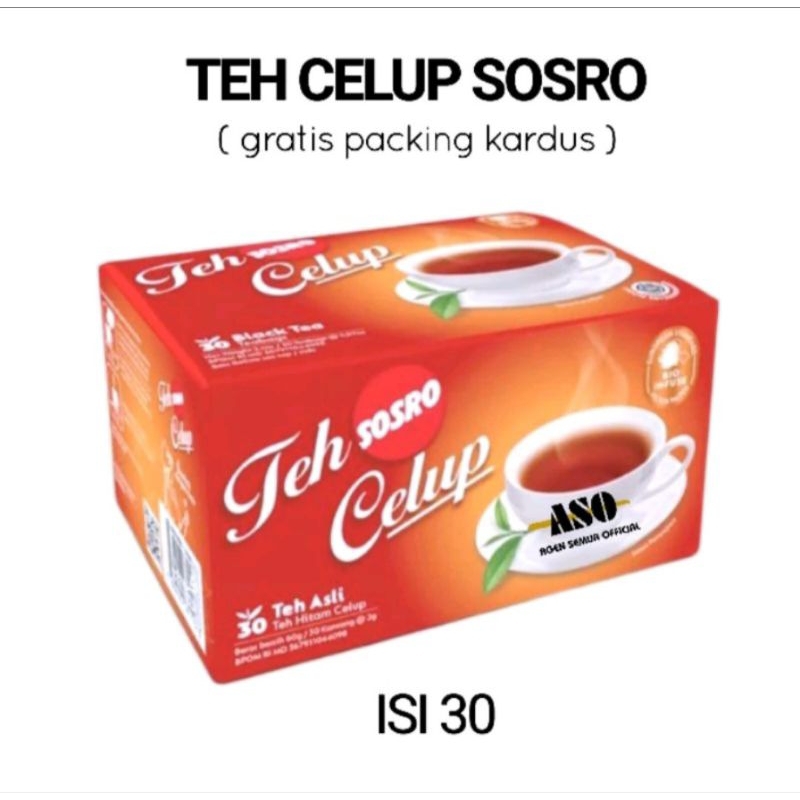 

Teh Sosro Celup Isi 30 Teabags | Black Tea (Termurah)