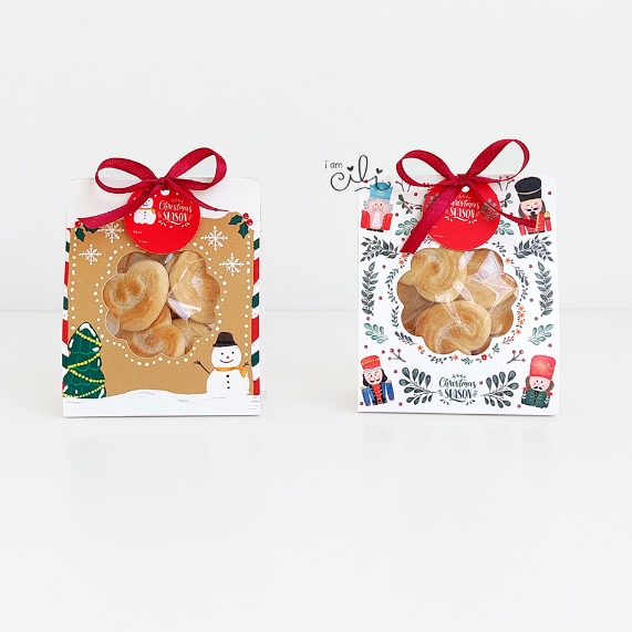 

(BOX COOKIES 9 x 4.5 x 11cm NATAL) box mini kue Natal