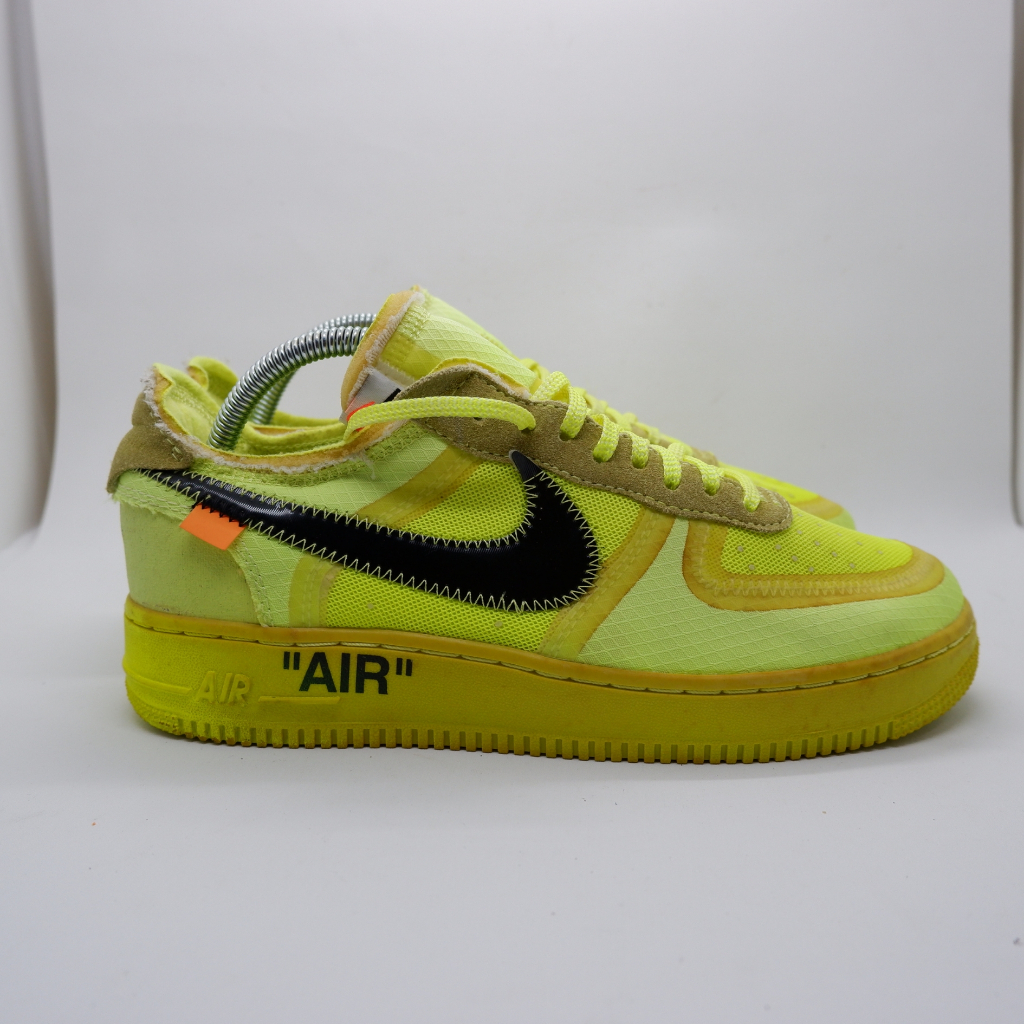 SEPATU BEKAS / SECOND SIZE 41 143 Nike Air Force 1 Off White Volt