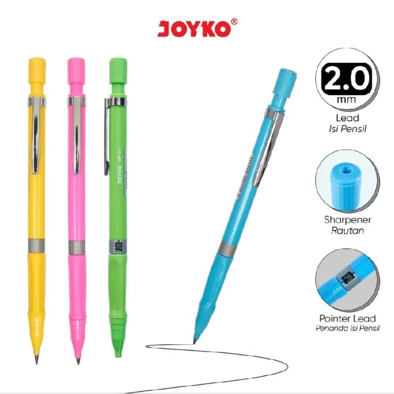 

Joyko Pensil Mekanik MP-21 (2.0mm) / Mechanical Pencil 2.0 mm