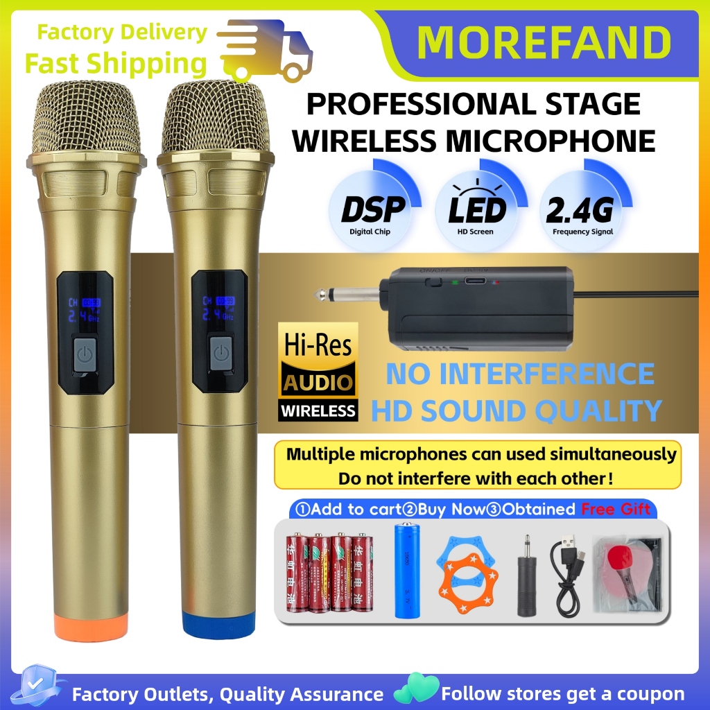 Microphone Wireless  Mikrofon bluetooth Mikrofon mic wireless UHF Mic  Karaoke UHF microphone