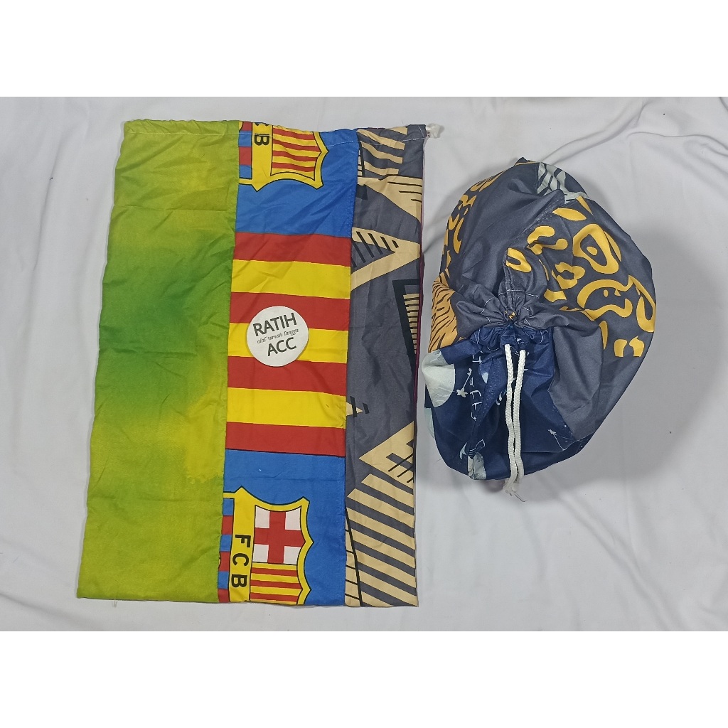 LAUNDRY BAG KAIN PERCA / SISA TAS KANTONG KERANJANG KARUNG SERUT KAIN BAJU KOTOR KAOS CELANA KEMEJA 